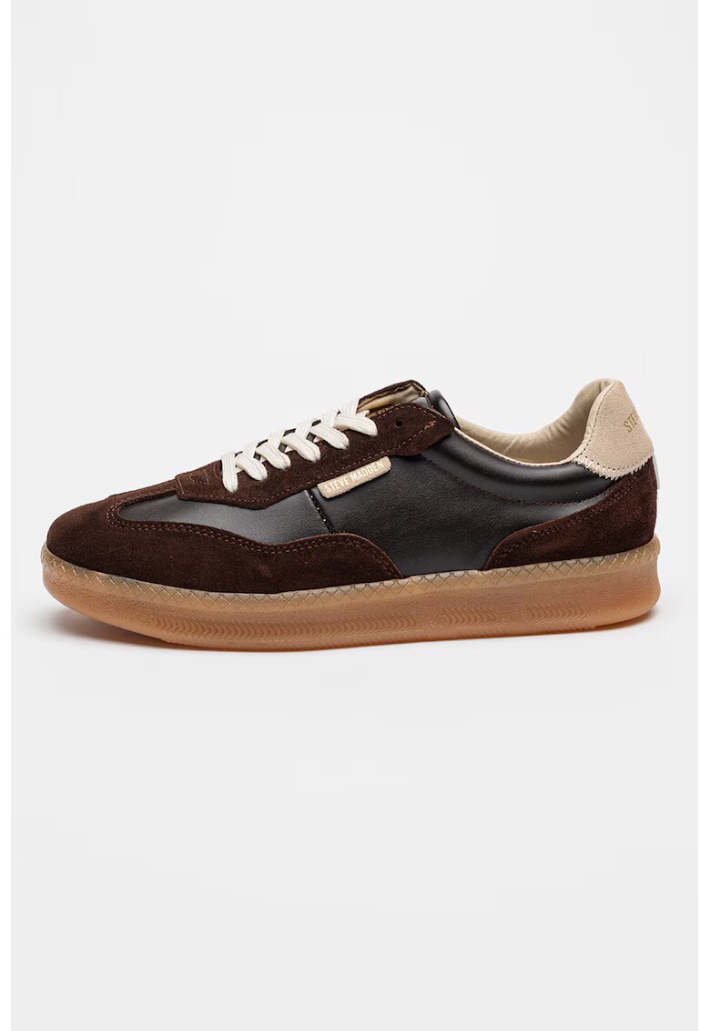 Steve Madden Спортни обувки Euphoria с велур - Черен/Антрацитно сиво