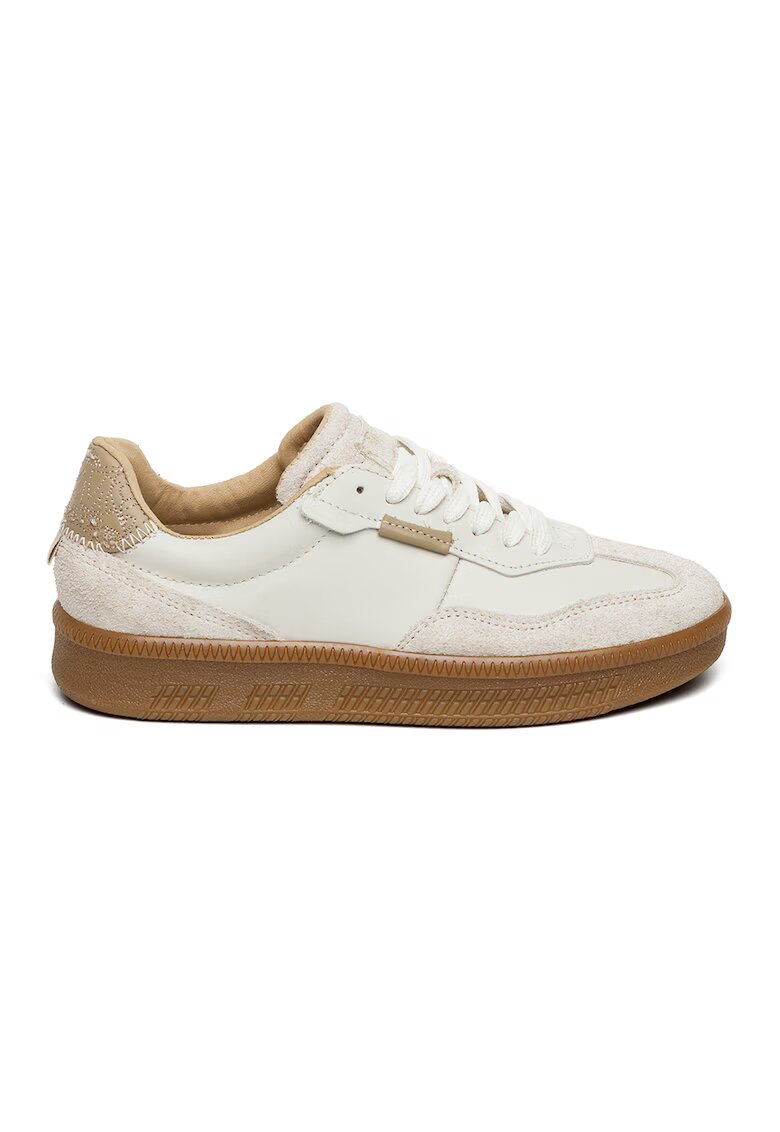 Steve Madden Спортни обувки Euphoria с връзки - Светло сив/Бял/Сребрист