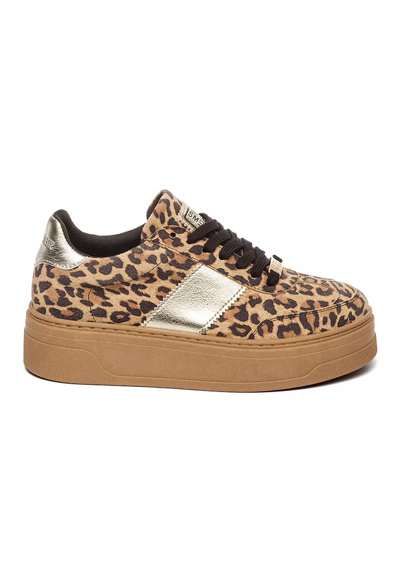 Steve Madden Спортни обувки Moxy с платформа - Оранжев/Фуксия/Прашно розово