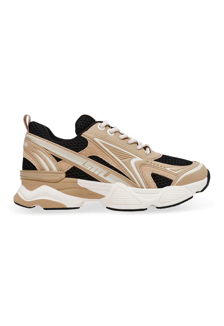Steve Madden Спортни обувки Speedster-E с нисък профил - Черен/Мръснобял