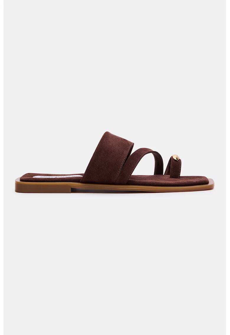 Steve Madden Велурени чехли - Златист/Коняк