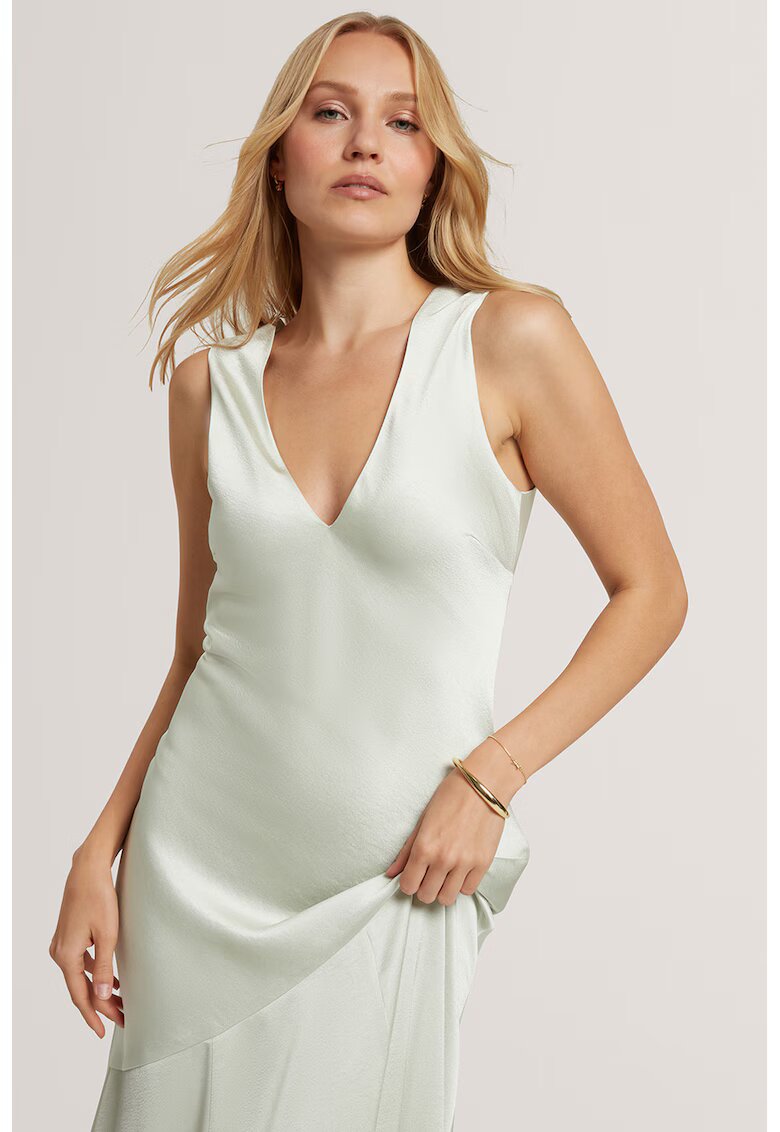 Ted Baker Дълга сатинирана шпиц рокля