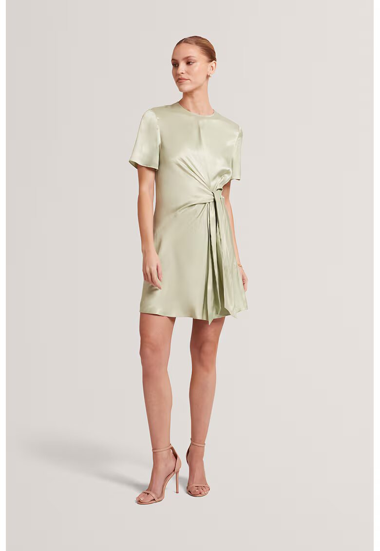 Ted Baker Къса сатинирана рокля с регулируема талия