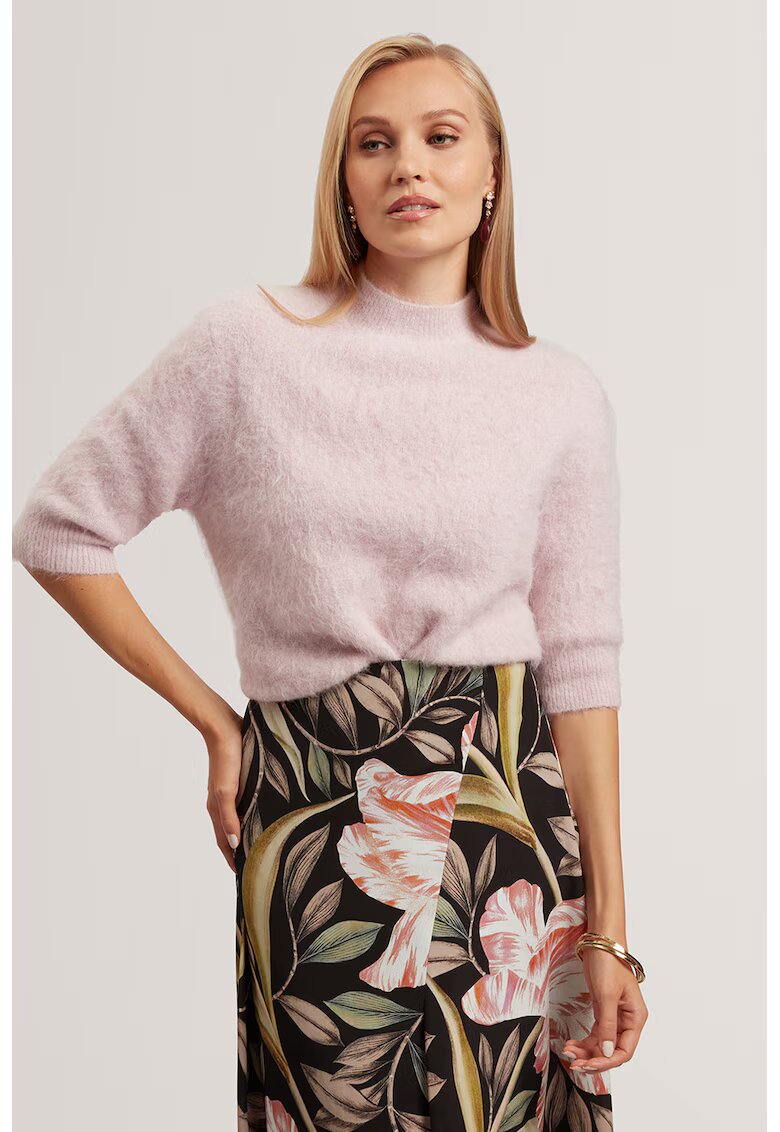 Ted Baker Пуловер с вълна от алпака с ниска яка