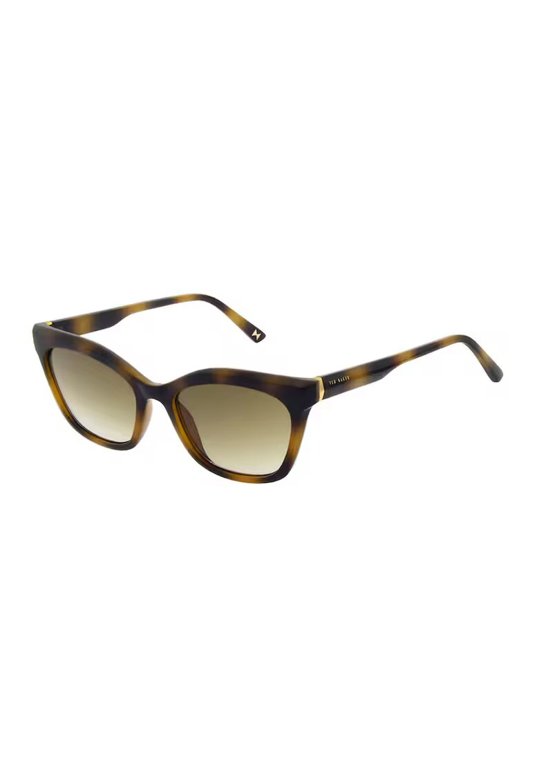 Ted Baker Слънчеви очила Cat-Eye с градиента - Черен/Каки