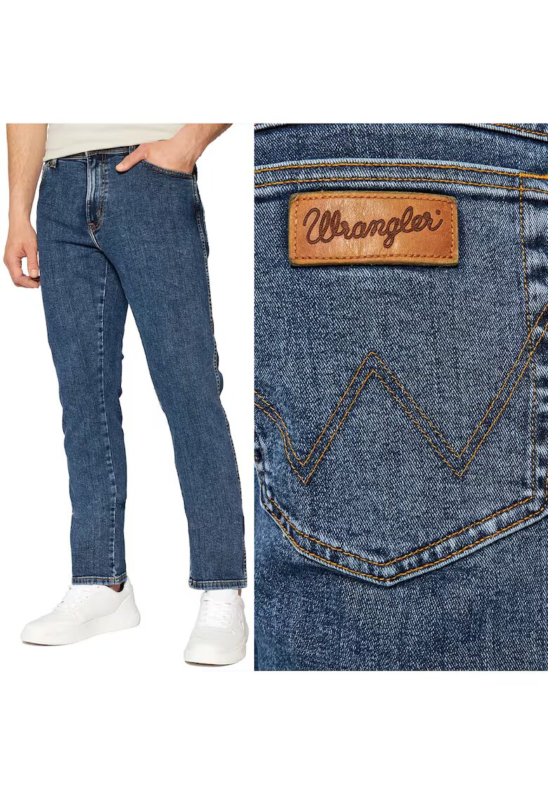 Texas Slim Мъжки дънки Wrangler 822 - вталени - избелен деним - W40 L36