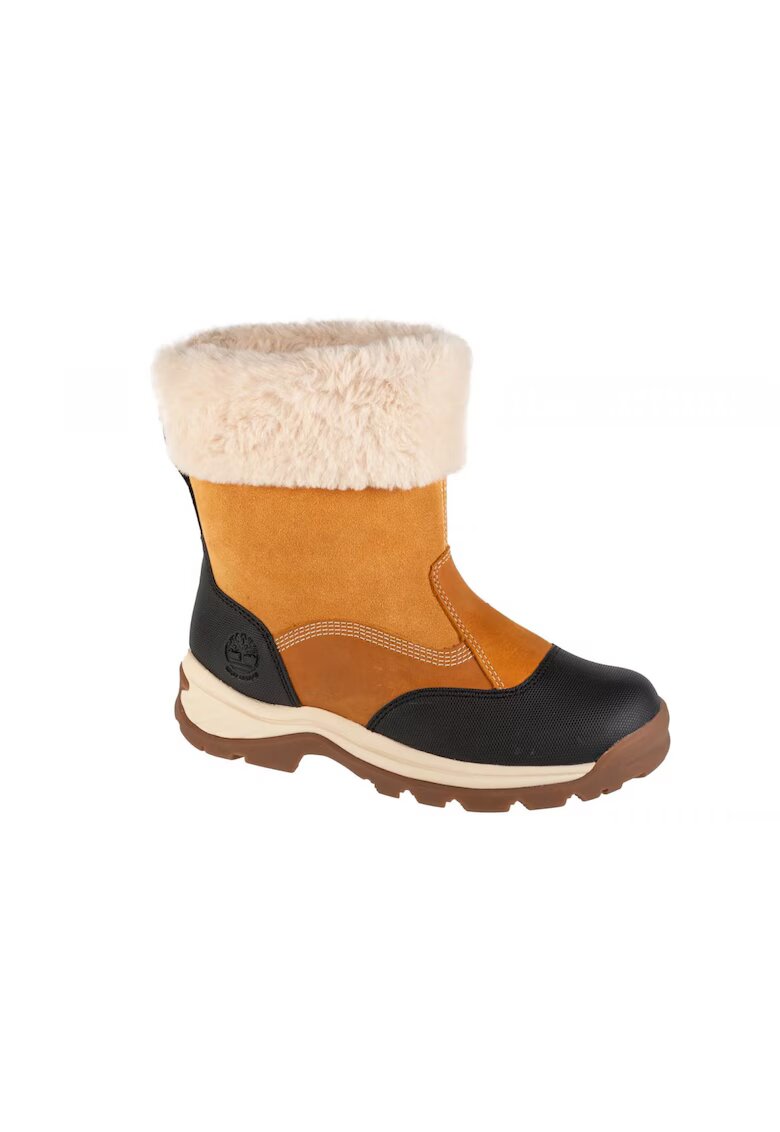 Timberland Ботуши естествена кожа - жълто/черно - гумена подметка - EVA пяна