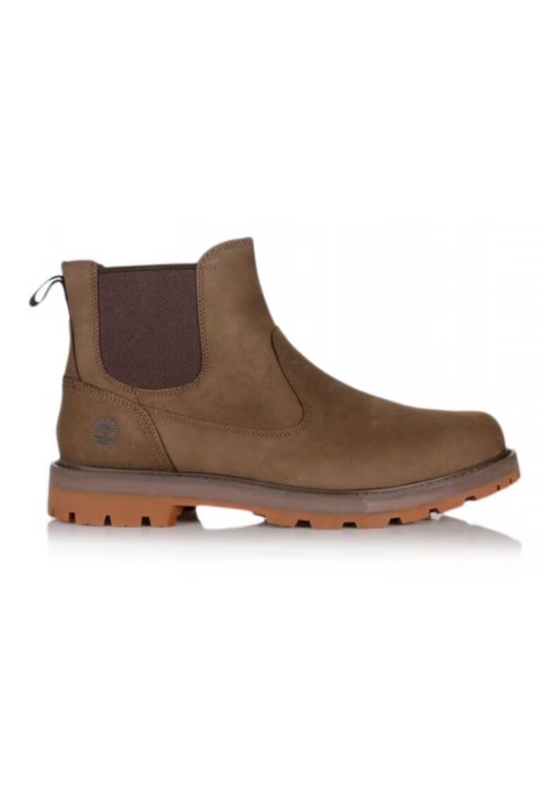 Timberland Дамски ботуши Briton Road Mid Chelsea - сиво- набук - набук кожа