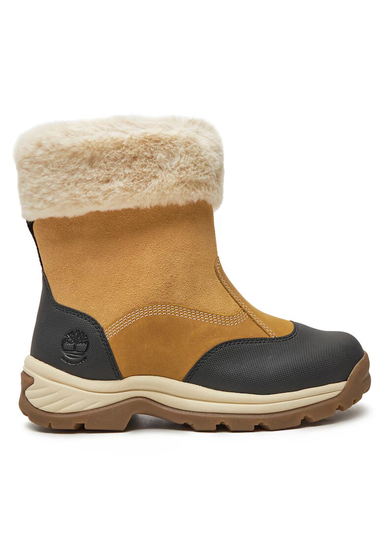 Timberland Дамски ботуши за сняг от естествена кожа - кафяви