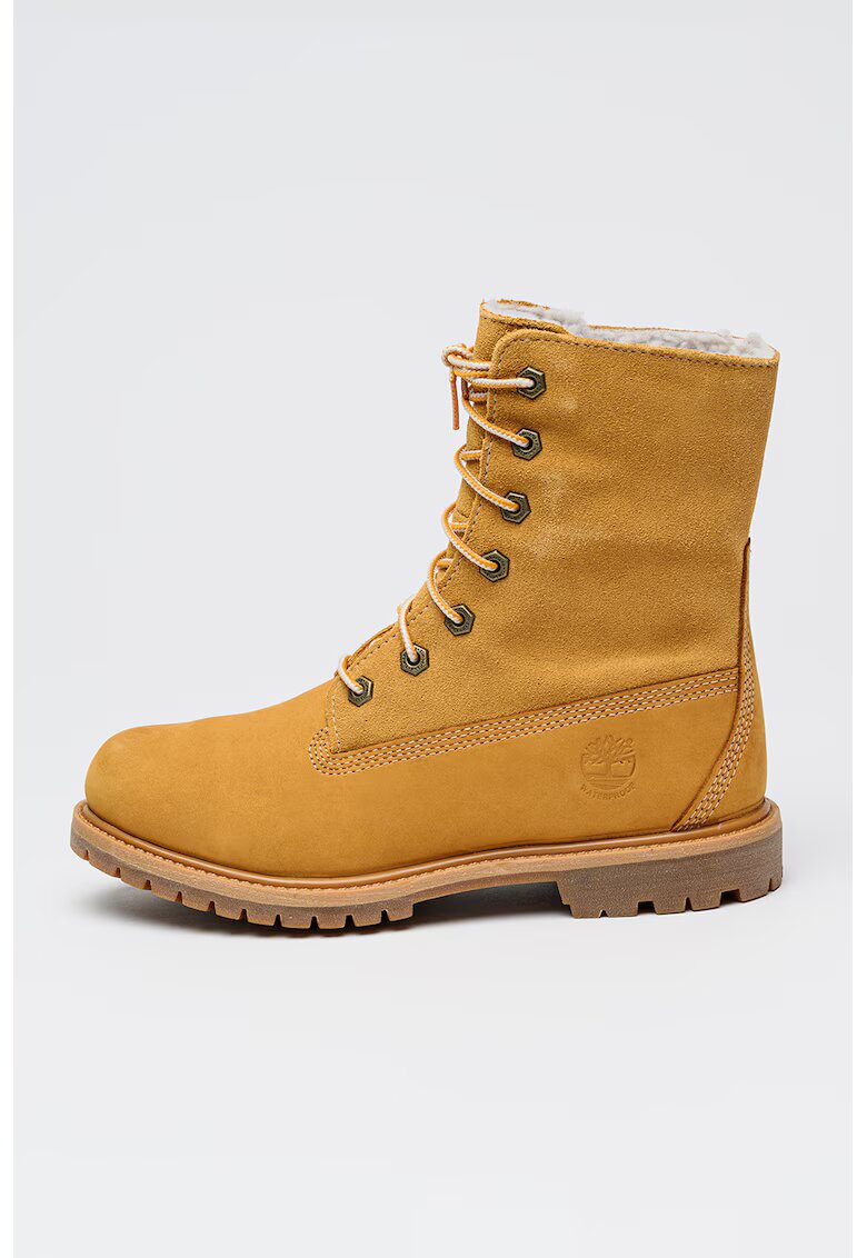 Timberland Непромокаеми боти от кожа с плюшена вата