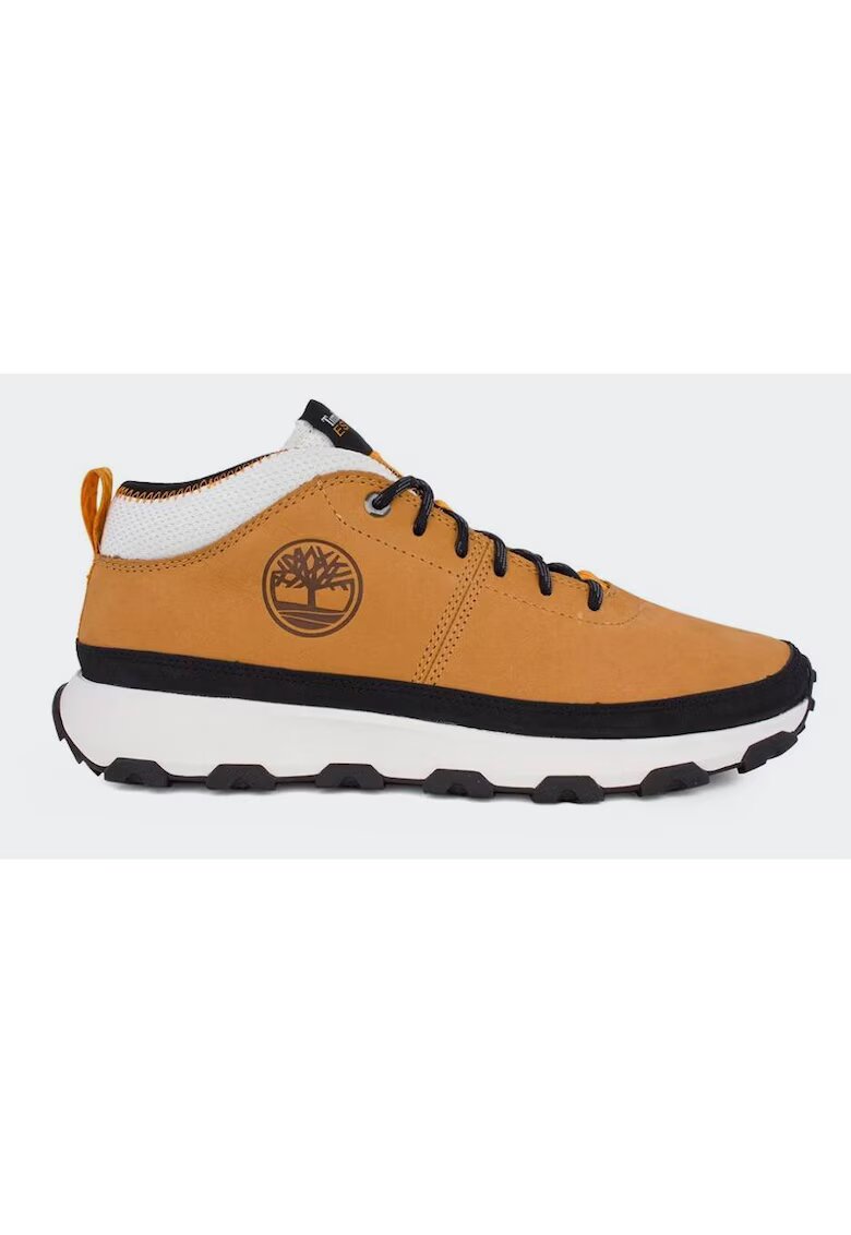 Timberland Спортни обувки Winsor Trail Mid - набук - сиви - подметка от рециклируема пяна - стелка OrthoLite