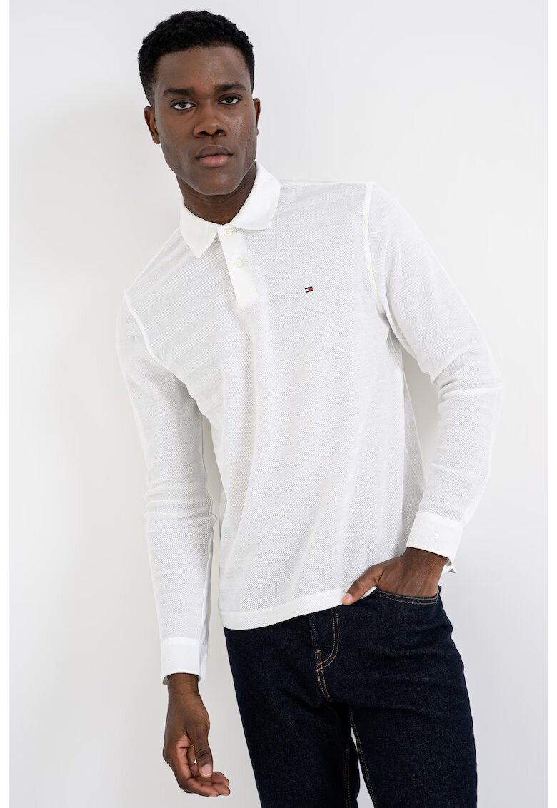 Tommy Hilfiger Блуза с яка и лого