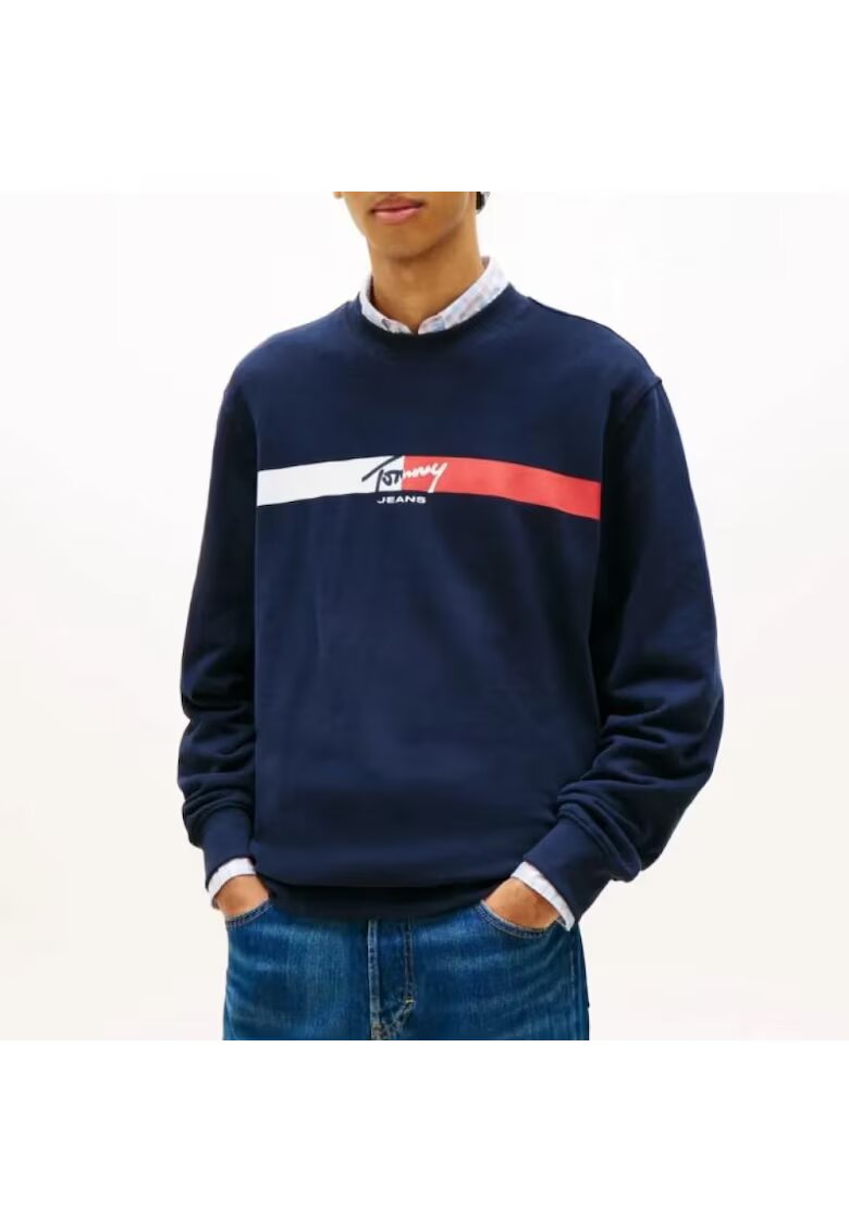 Tommy Hilfiger Блуза TJM REG SIGN STRIPE CNCK EXT-DM0DM23019-C1G