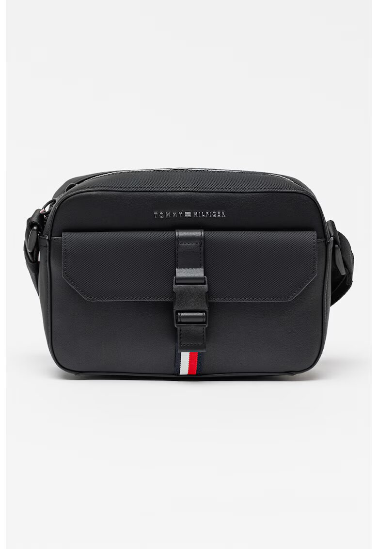 Tommy Hilfiger Чанта за кръста Foundation от еко кожа - Червен/Бял/Черен