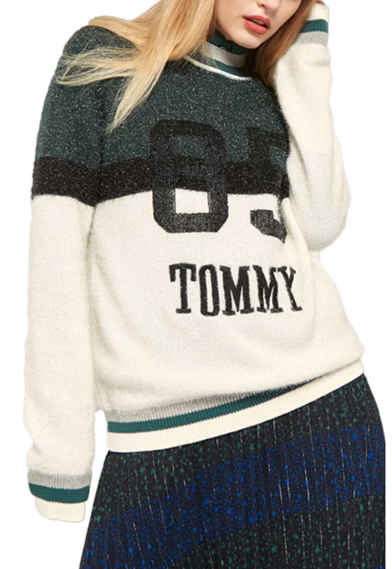 Tommy Hilfiger Дамски пуловер Mock-NK - Полиамид -