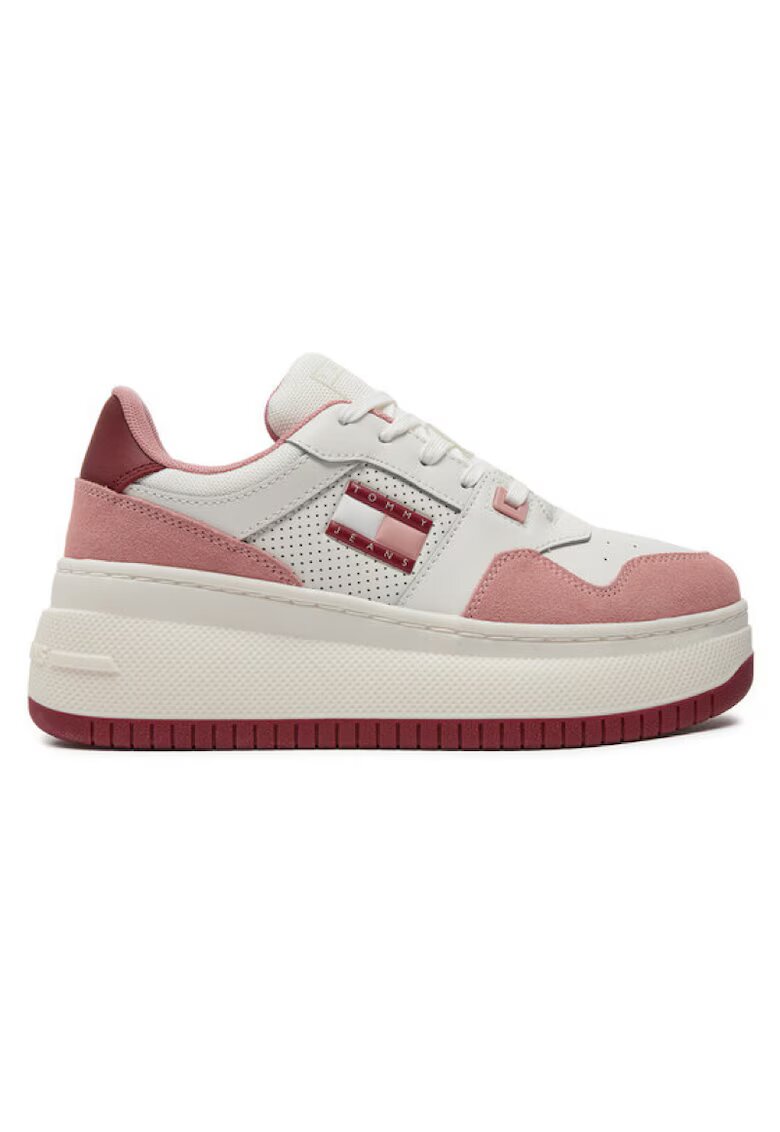Tommy Hilfiger Дамски спортни обувки tjw ретро плетени обувки с каишка - EN0EN02654-TH0 - Розов