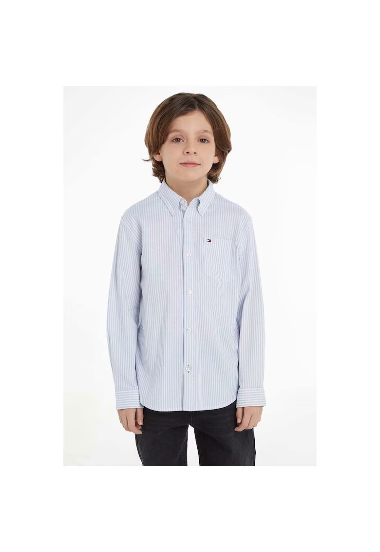 Tommy Hilfiger Детска риза KB0KB08517 - - Бял/Син