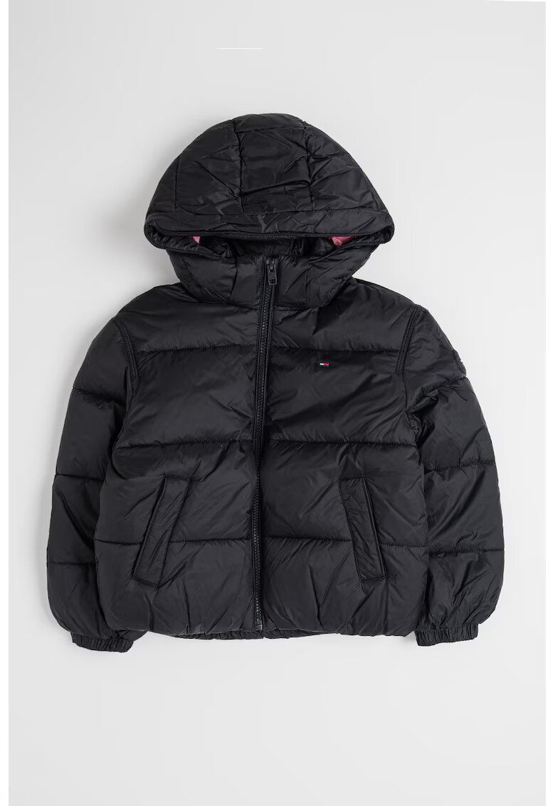 Tommy Hilfiger Капитонирано зимно яке с качулка