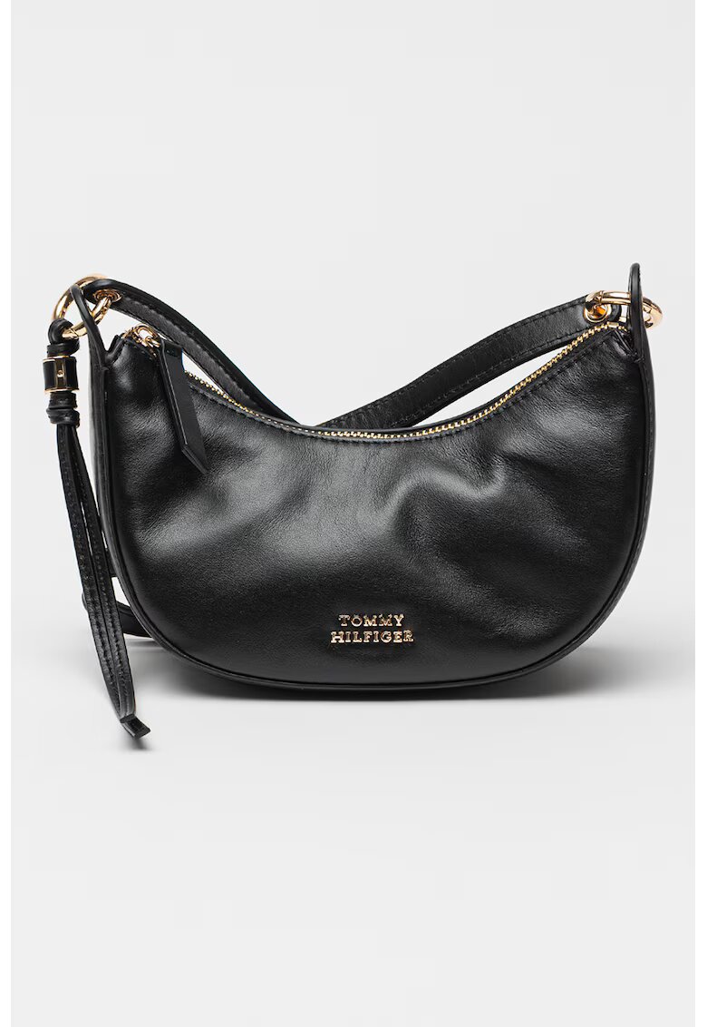 Tommy Hilfiger Кожена чанта през рамо Half Moon