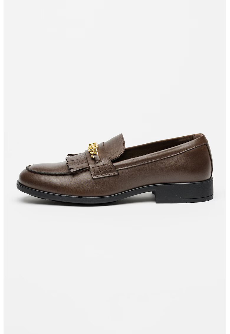 Tommy Hilfiger Кожени мокасини с ефект металик