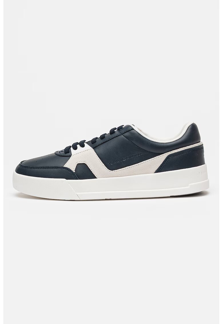 Tommy Hilfiger Кожени спортни обувки Court Craft с контрасти