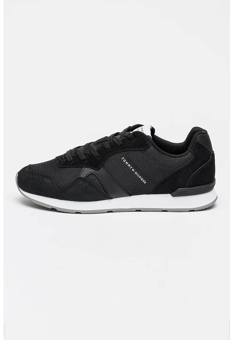 Tommy Hilfiger Маратонки Runner Icon с велур - Светло кафяво/Бял/Тъмносин