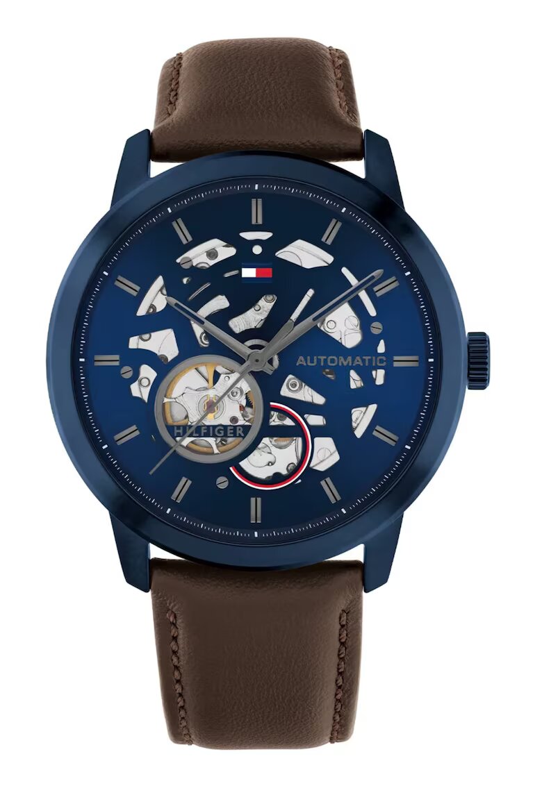 Tommy Hilfiger Мъжки часовник Henry - автоматичен - стоманен - син - 43mm
