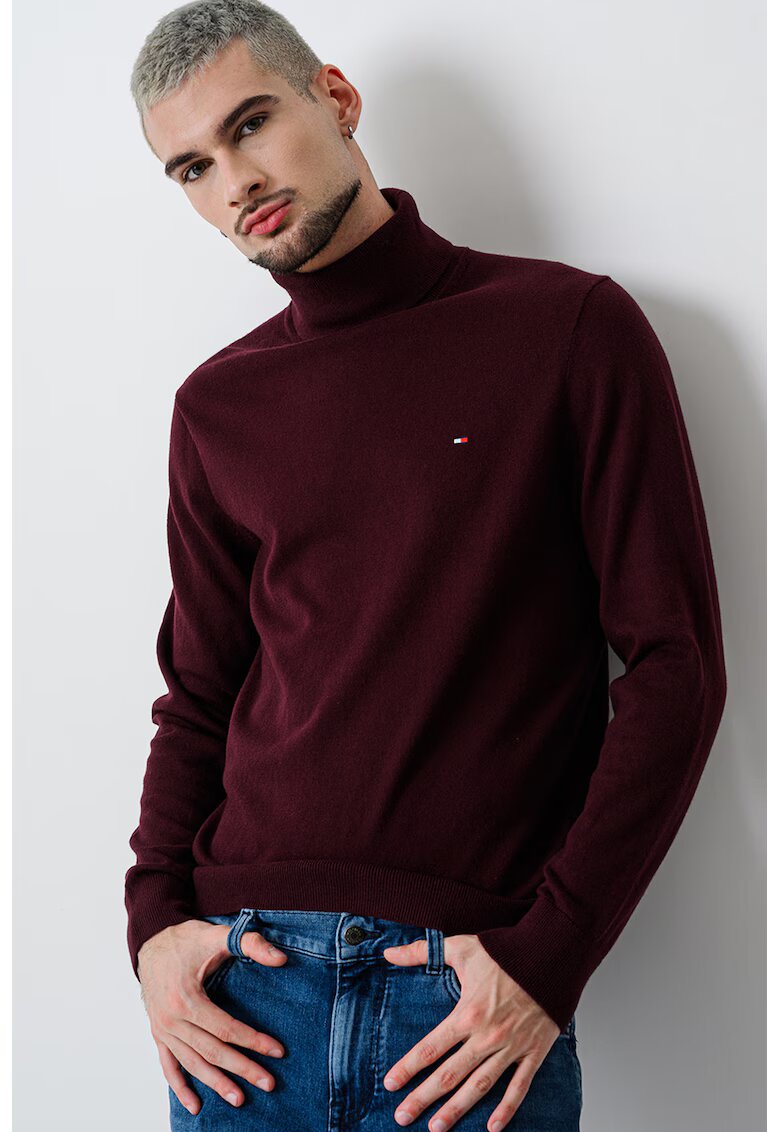 Tommy Hilfiger Поло с органичен памук и кашмир