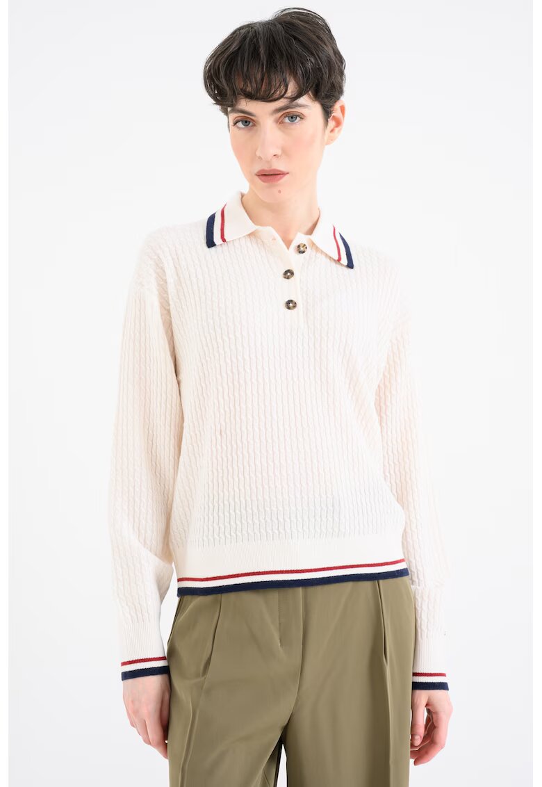 Tommy Hilfiger Поло с вълна и кашмир