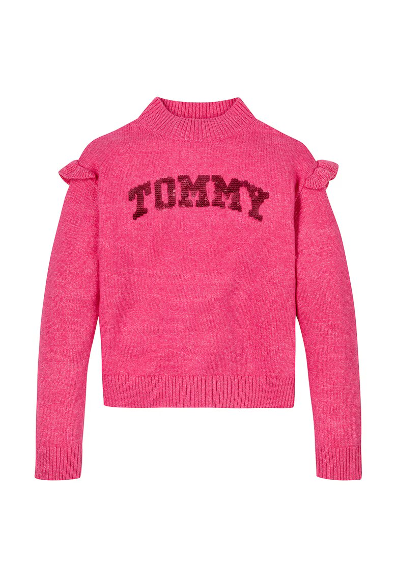 Tommy Hilfiger Пуловер с лого от пайети