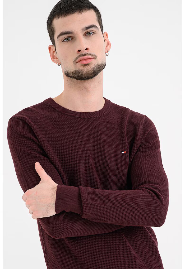 Tommy Hilfiger Семпъл пуловер с овално деколте