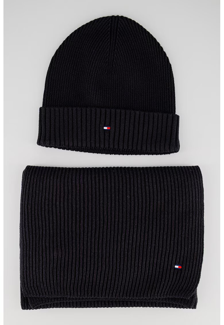 Tommy Hilfiger Шал и шапка от памук и кашмир