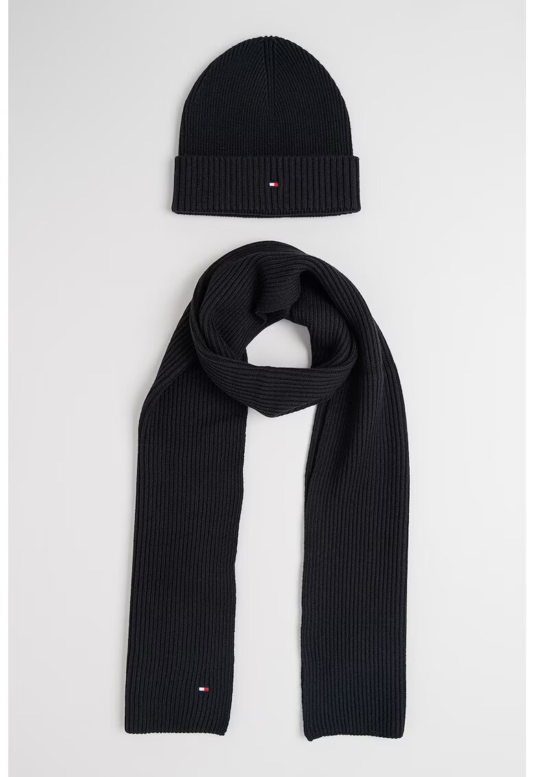Tommy Hilfiger Шал с кашмир и шапка