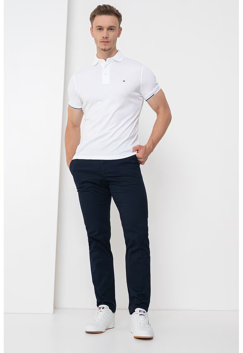 Tommy Hilfiger Слим тениска с яка