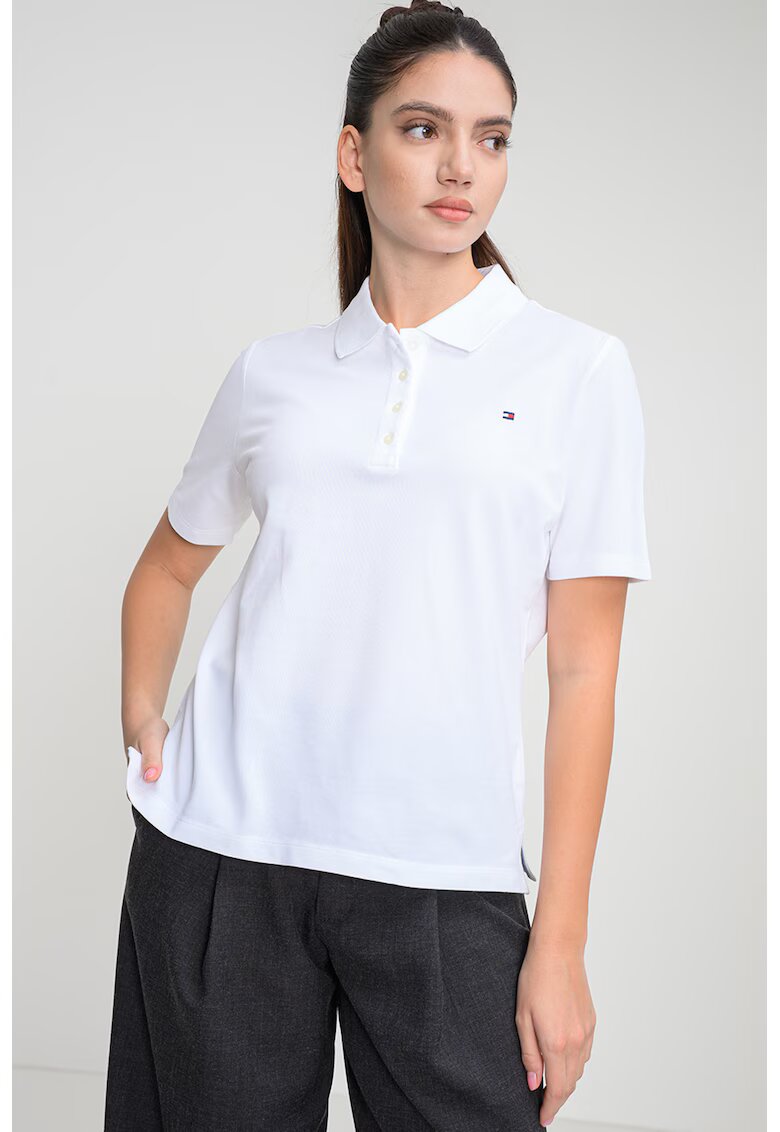 Tommy Hilfiger Стандартна тениска с яка и лого