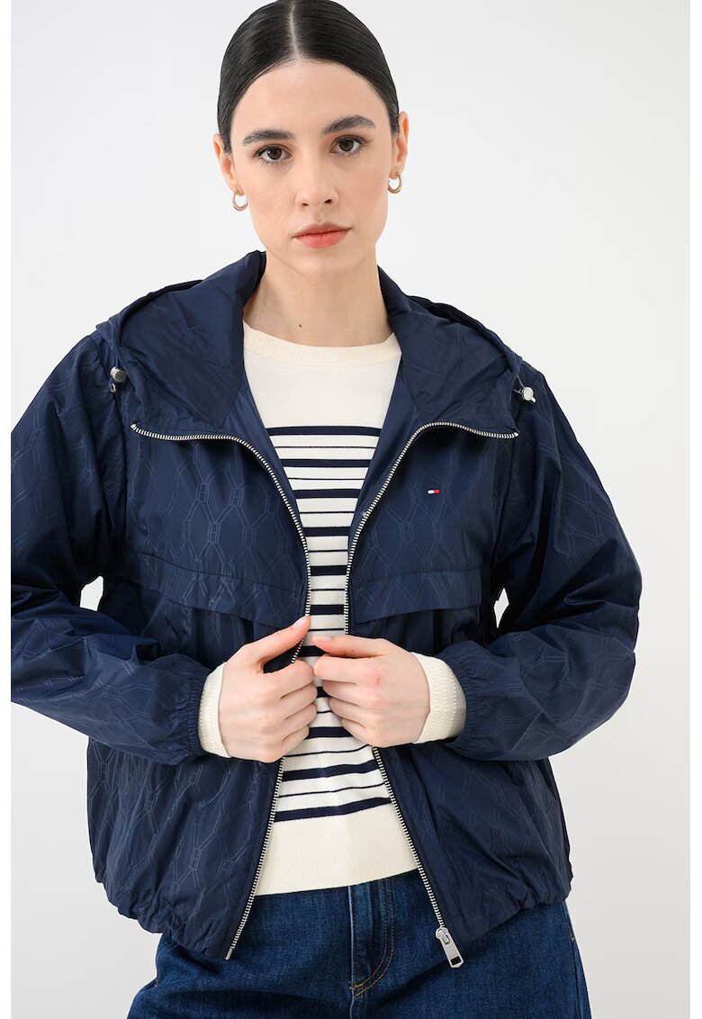 Tommy Hilfiger Яке с качулка и монограм