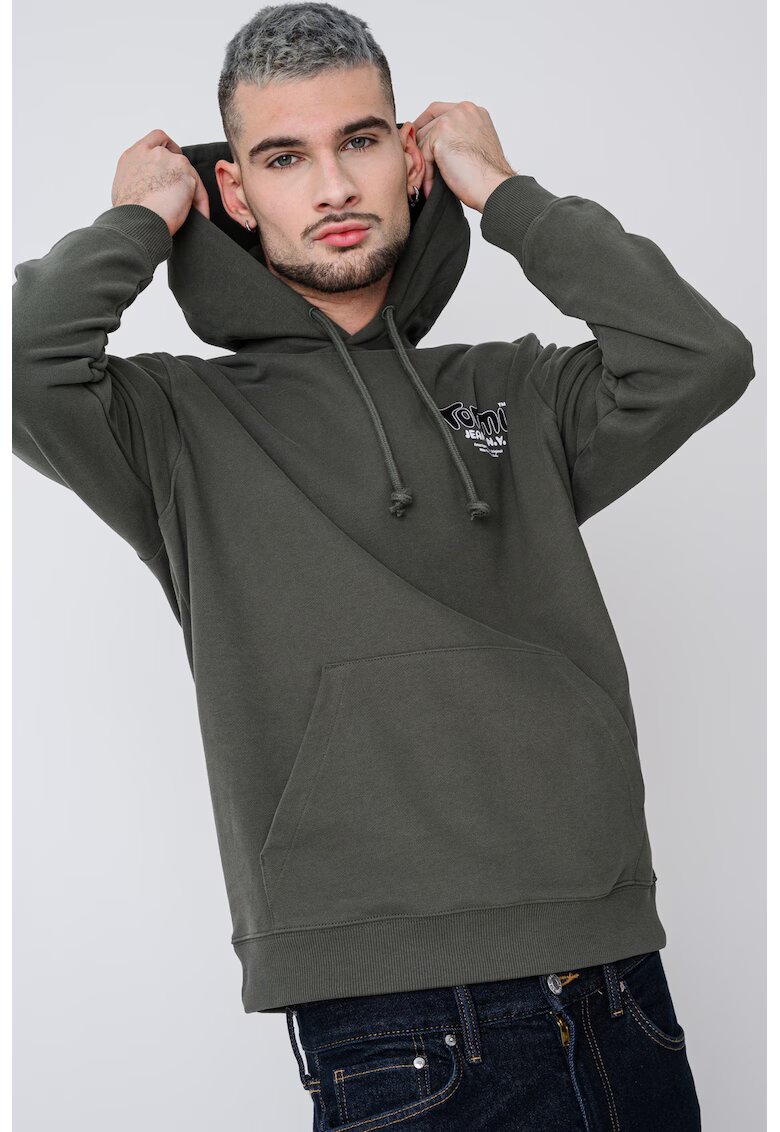 Tommy Jeans Худи с лого и джоб кенгуру