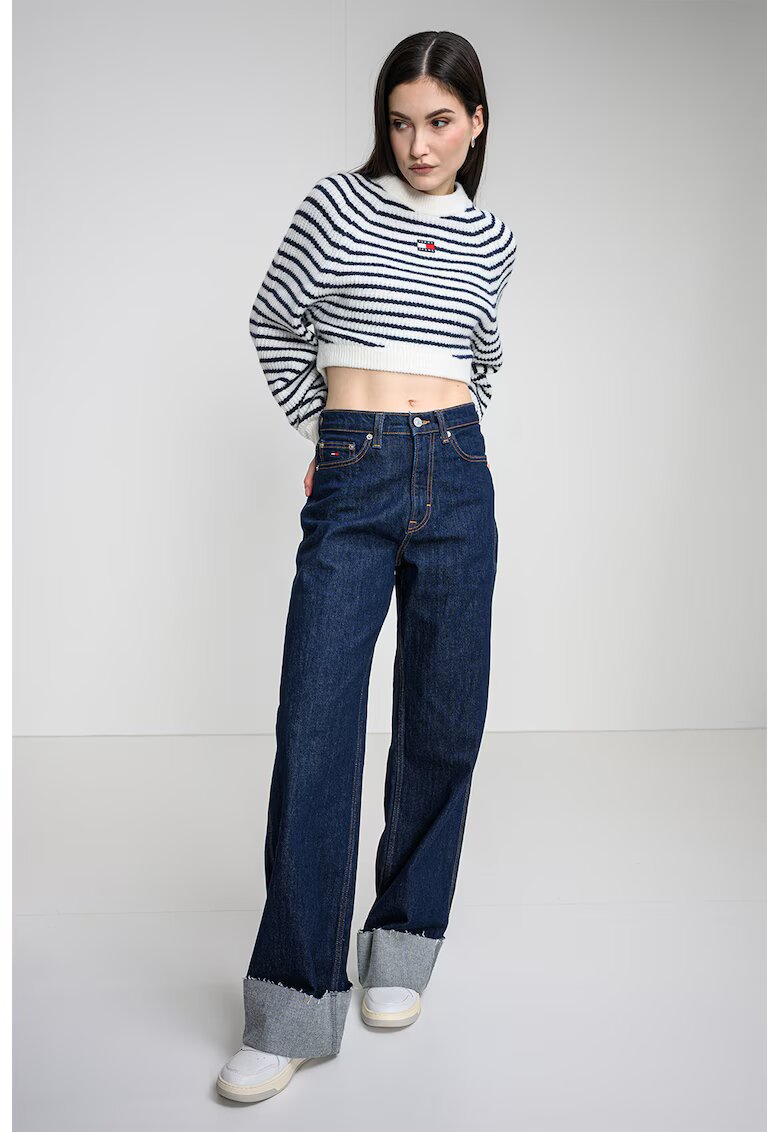 Tommy Jeans Къс пуловер с лого