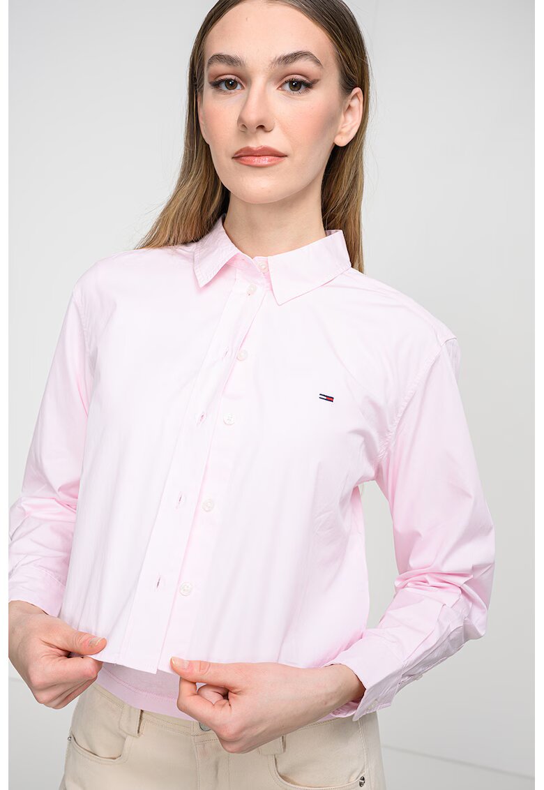 Tommy Jeans Къса свободна риза с лого