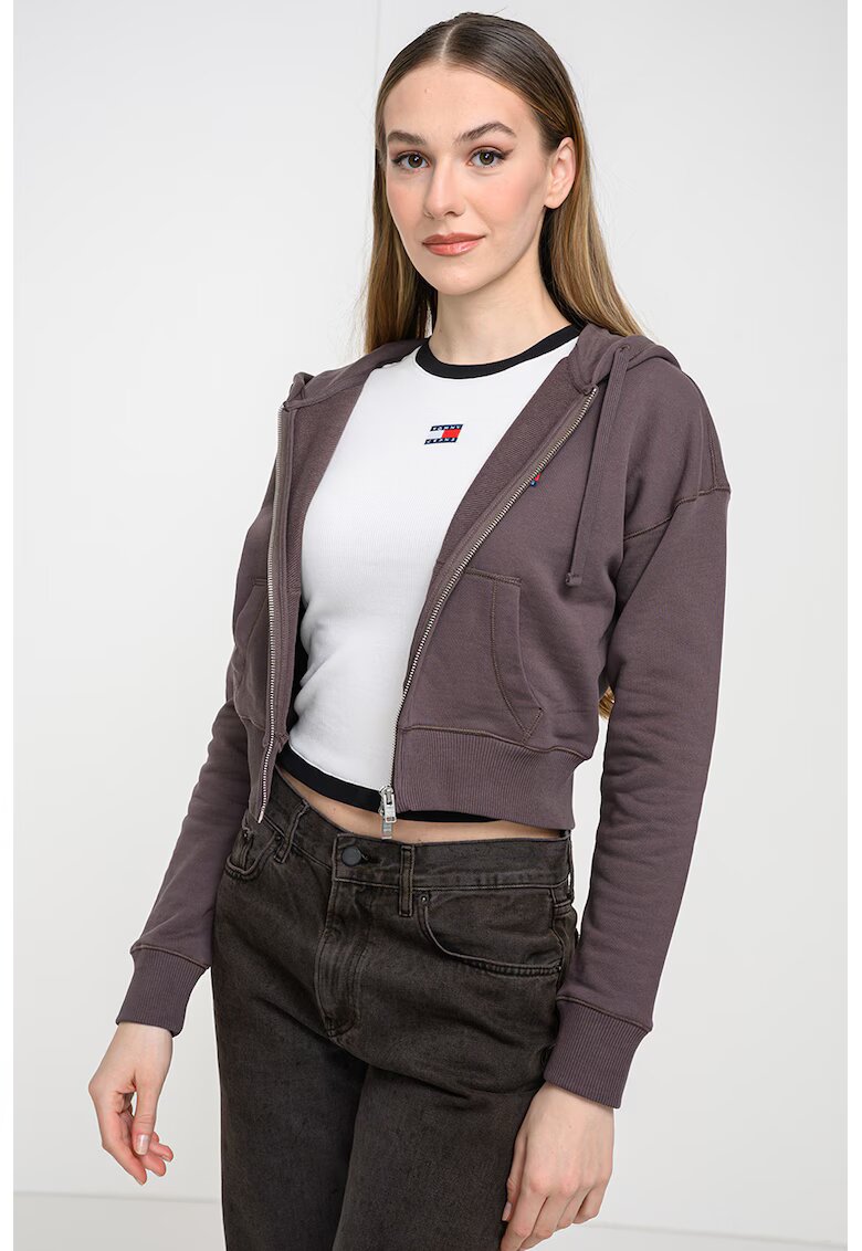 Tommy Jeans Късо худи с цип