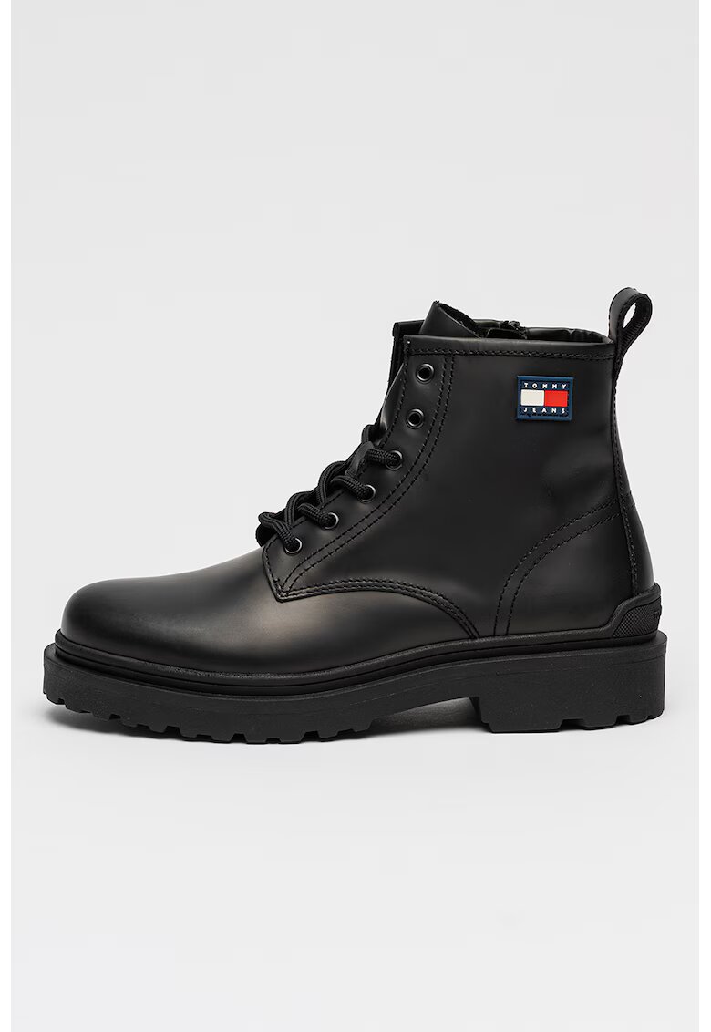 Tommy Jeans Кожени боти с връзки