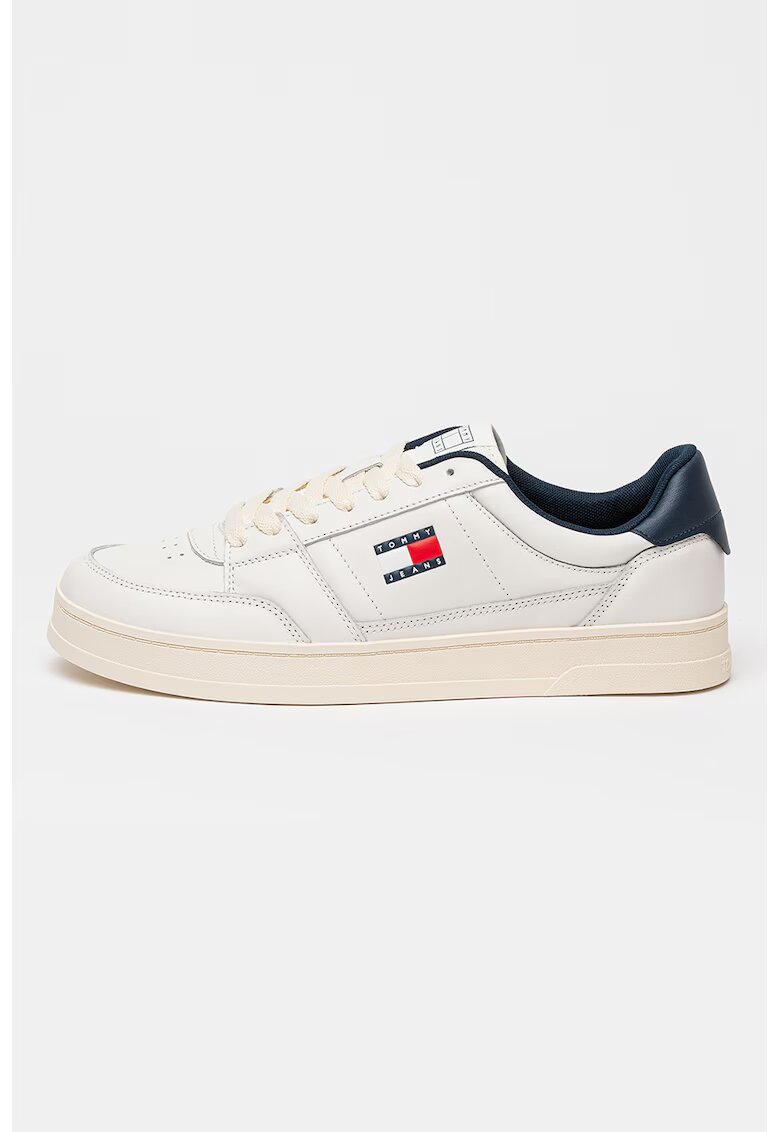 Tommy Jeans Кожени спортни обувки с перфорации