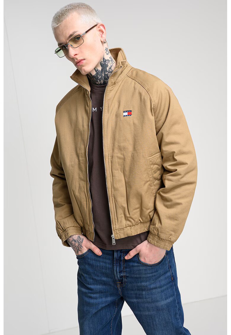 Tommy Jeans Подплатено яке от органичен памук с еластични маншети