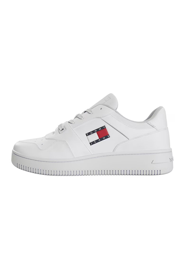 Tommy Jeans Спортни обувки Retro с перфорации - Бял/Светлосин