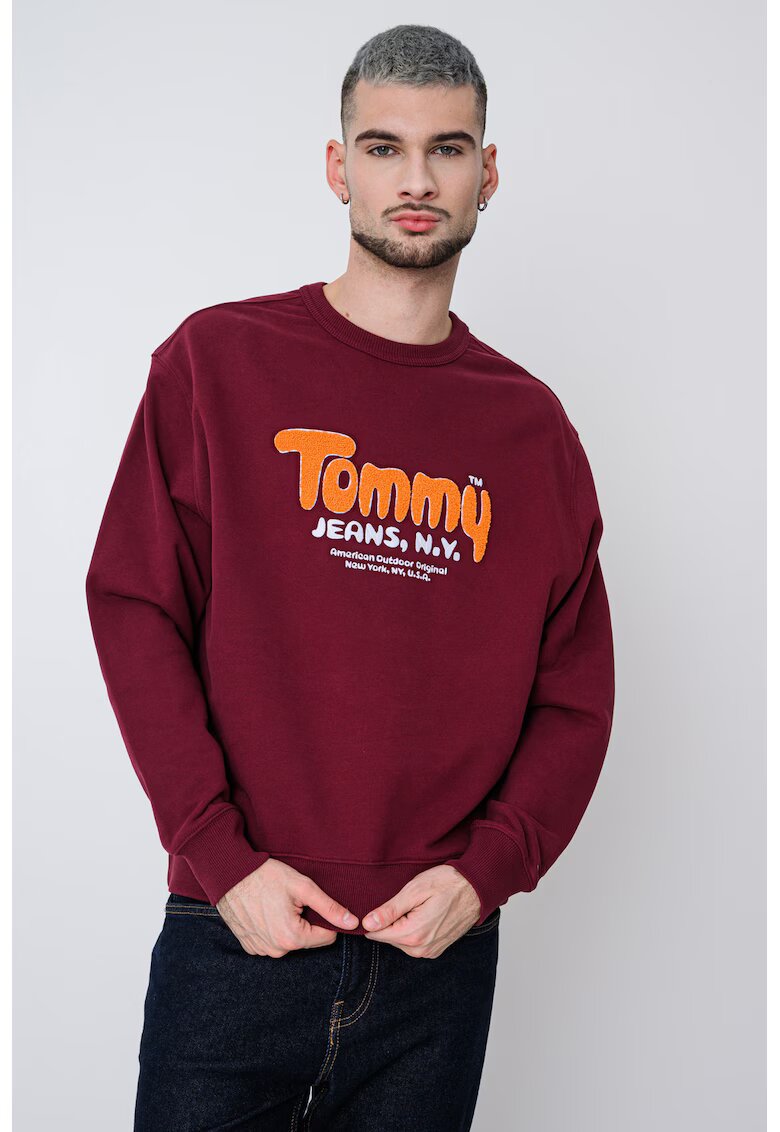 Tommy Jeans Суитшърт с овално деколте и лого