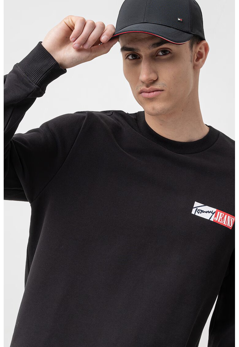Tommy Jeans Суитшърт с овално деколте и лого