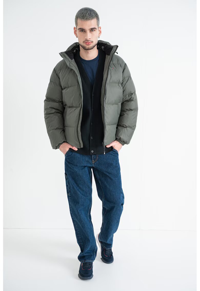 Tommy Jeans Зимно пухено яке с качулка
