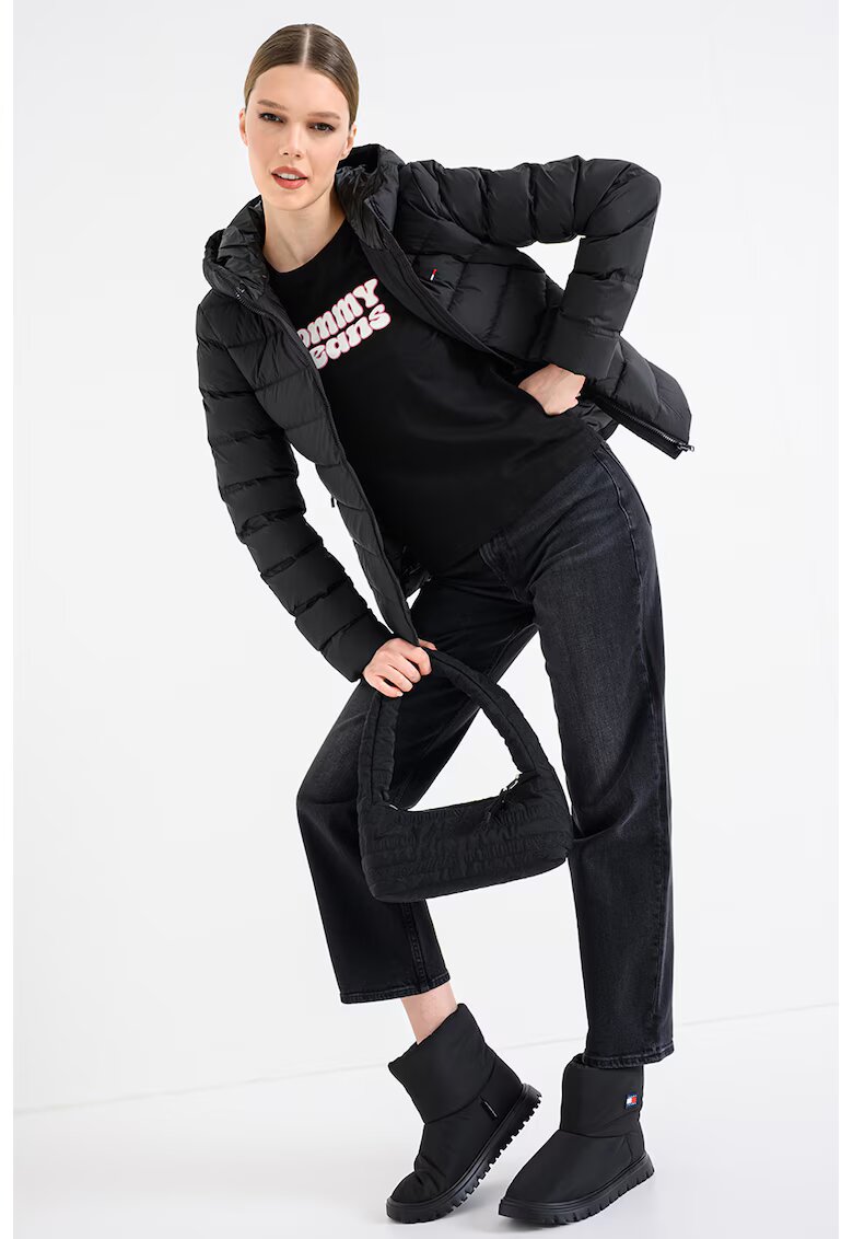 Tommy Jeans Зимно слим яке с качулка