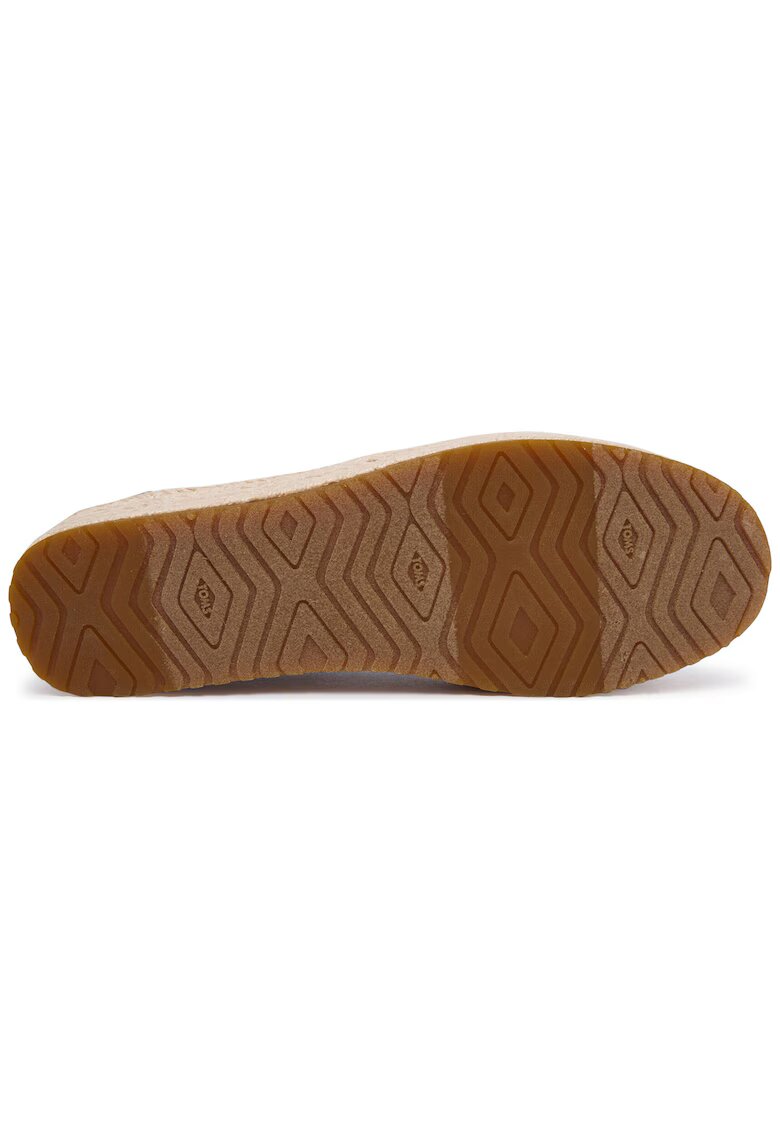 Toms еспадрили от текстил с плетена платформа подметка - сини