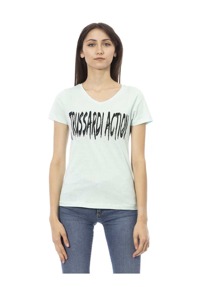 Trussardi Шпиц тениска с лого